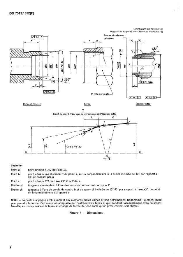 ISO 7319:1992 ISO 7319:1992 - Aéronautique et espace -- Systemes de fluides -- Interface des raccordements métriques a cône de 24 degrés - Page 4 preview