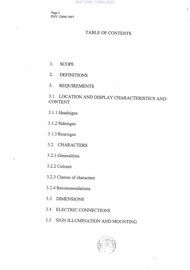 ENV 12694:1997 ENV 12694:2003 - Page 4 preview