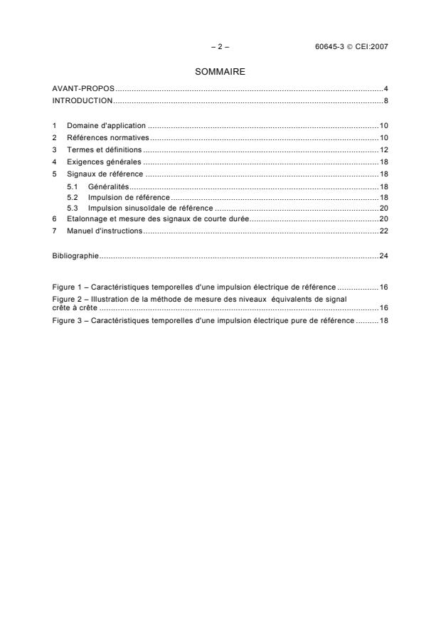 IEC 60645-3:2007 IEC 60645-3:2007 - Electroacoustics - Audiometric equipment - Part 3: Test signals of short duration - Page 4 preview