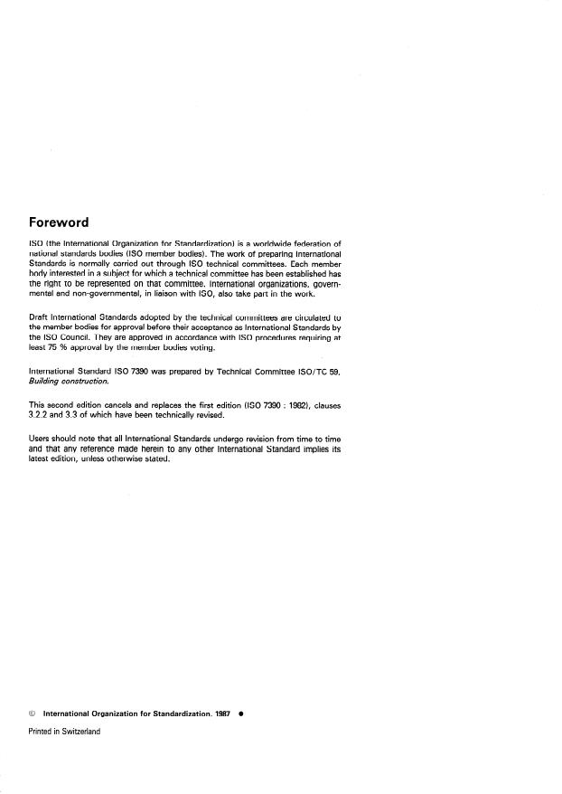ISO 7390:1987 ISO 7390:1987 - Building construction -- Jointing products -- Determination of resistance to flow - Page 2 preview