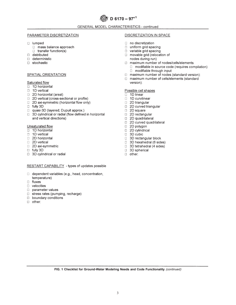 ASTM D6170-97e1 - Standard Guide for Selecting a Ground-Water Modeling Code