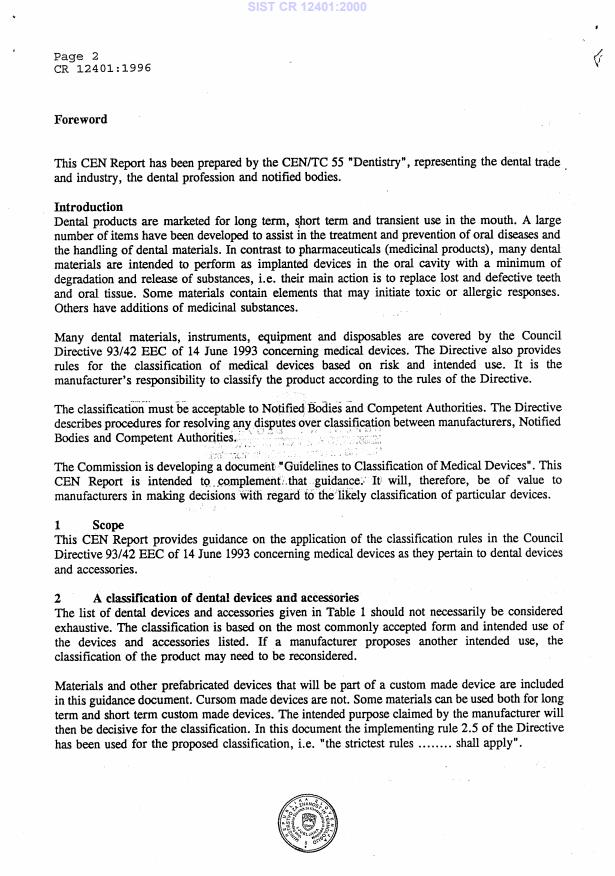 CR 12401:1996 CR 12401:2000 - Page 4 preview