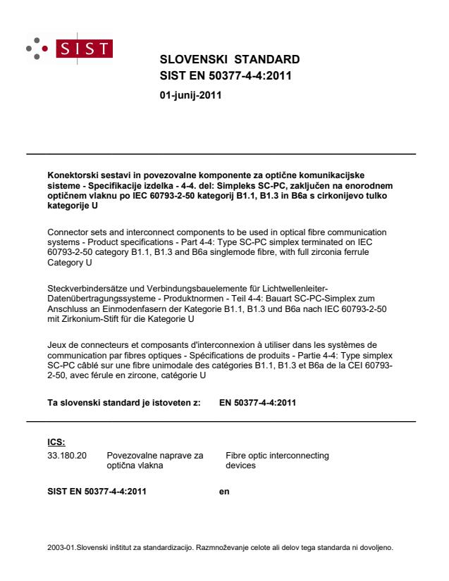 SIST EN 50377-4-4:2011 - BARVE