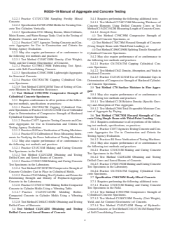ASTM R0030- ASTM R0030- - Manual of Aggregate and Concrete Testing (This is not an ASTM standard; available as PDF, only) - Page 4 preview