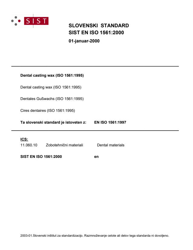 EN ISO 1561:2000
