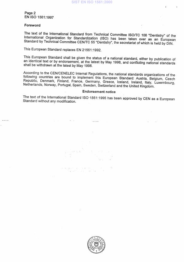 EN ISO 1561:1997 EN ISO 1561:2000 - Page 4 preview