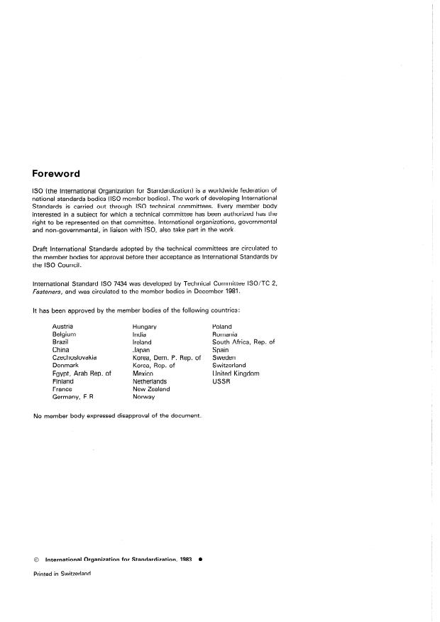 ISO 7434:1983 ISO 7434:1983 - Slotted set screws with cone point - Page 2 preview