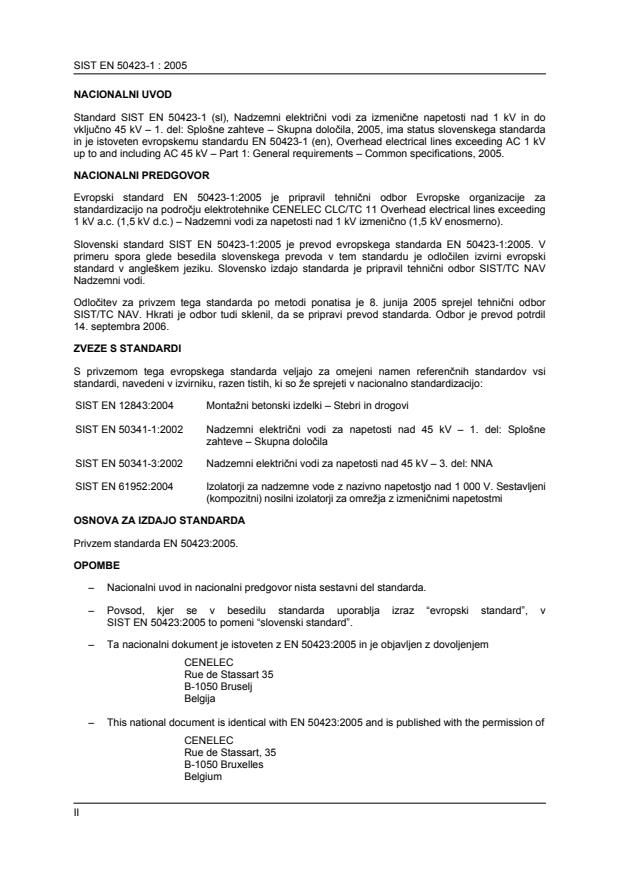 EN 50423-1:2005 EN 50423-1:2005 - Page 2 preview