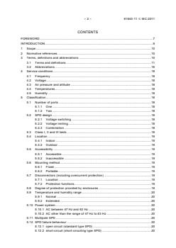 IEC 61643-11:2011 - Low-voltage surge protective devices - Part 11: Surge protective devices connected to low-voltage power systems - Requirements and test methods - Page 4 preview