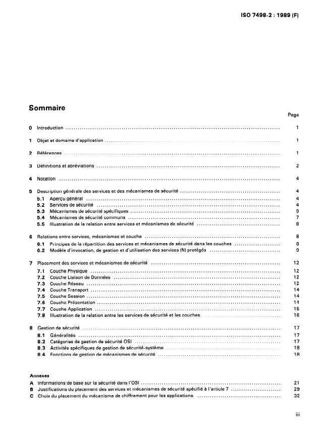 ISO 7498-2:1989 - Systemes de traitement de l'information -- Interconnexion de systemes ouverts -- Modele de référence de base