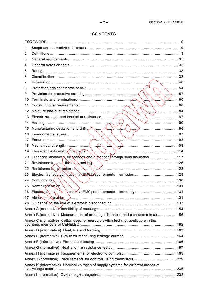 IEC 60730-1:2010 IEC 60730-1:2010 - Automatic electrical controls for household and similar use - Part 1: General requirements
Released:3/10/2010 - Page 4 preview