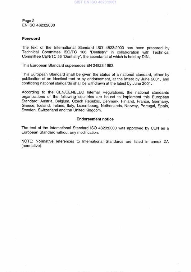 EN ISO 4823:2000 EN ISO 4823:2001 - Page 4 preview