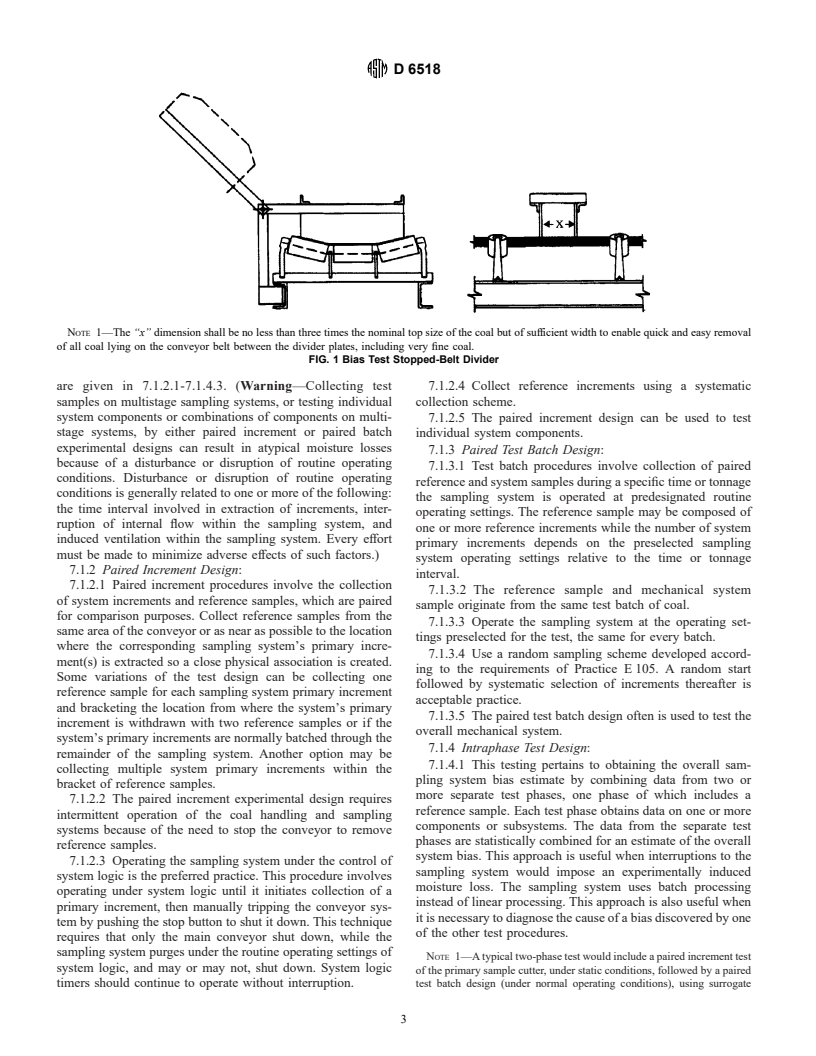 ASTM D6518-01 - Standard Practice for Bias Testing a Mechanical Coal Sampling System