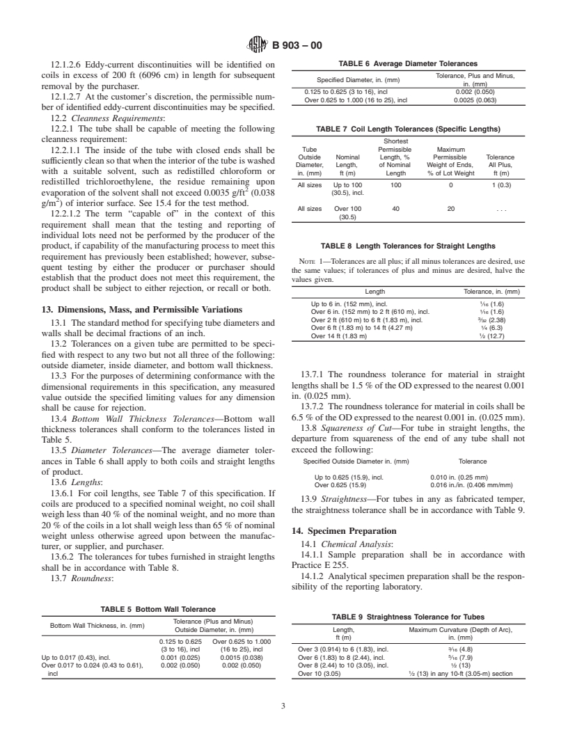 ASTM B903-00 - Standard Specification for Seamless Copper Heat Exchanger Tubes With Internal Enhancement