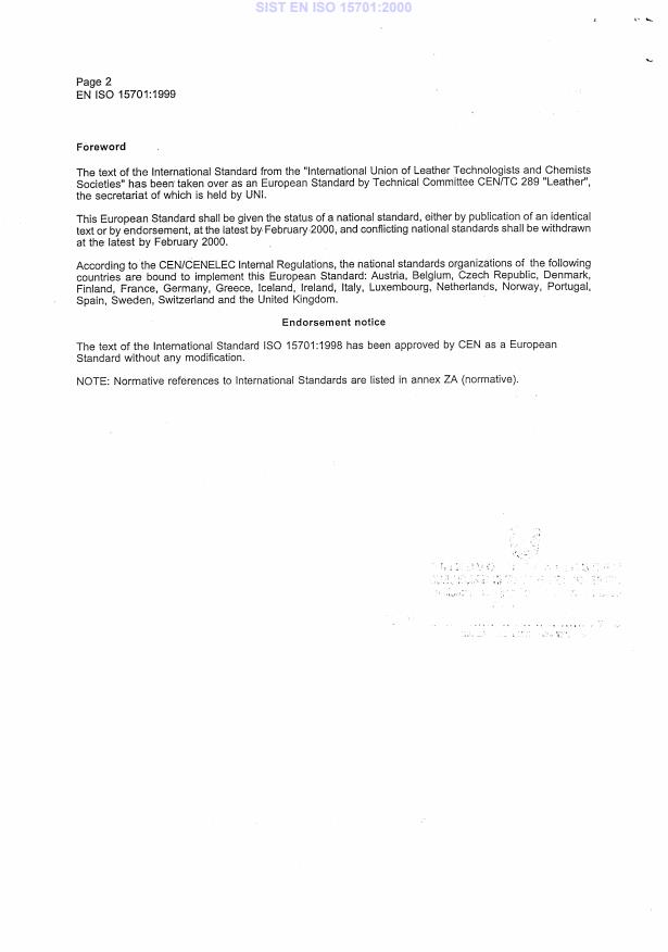 EN ISO 15701:1999 EN ISO 15701:2000 - Page 4 preview