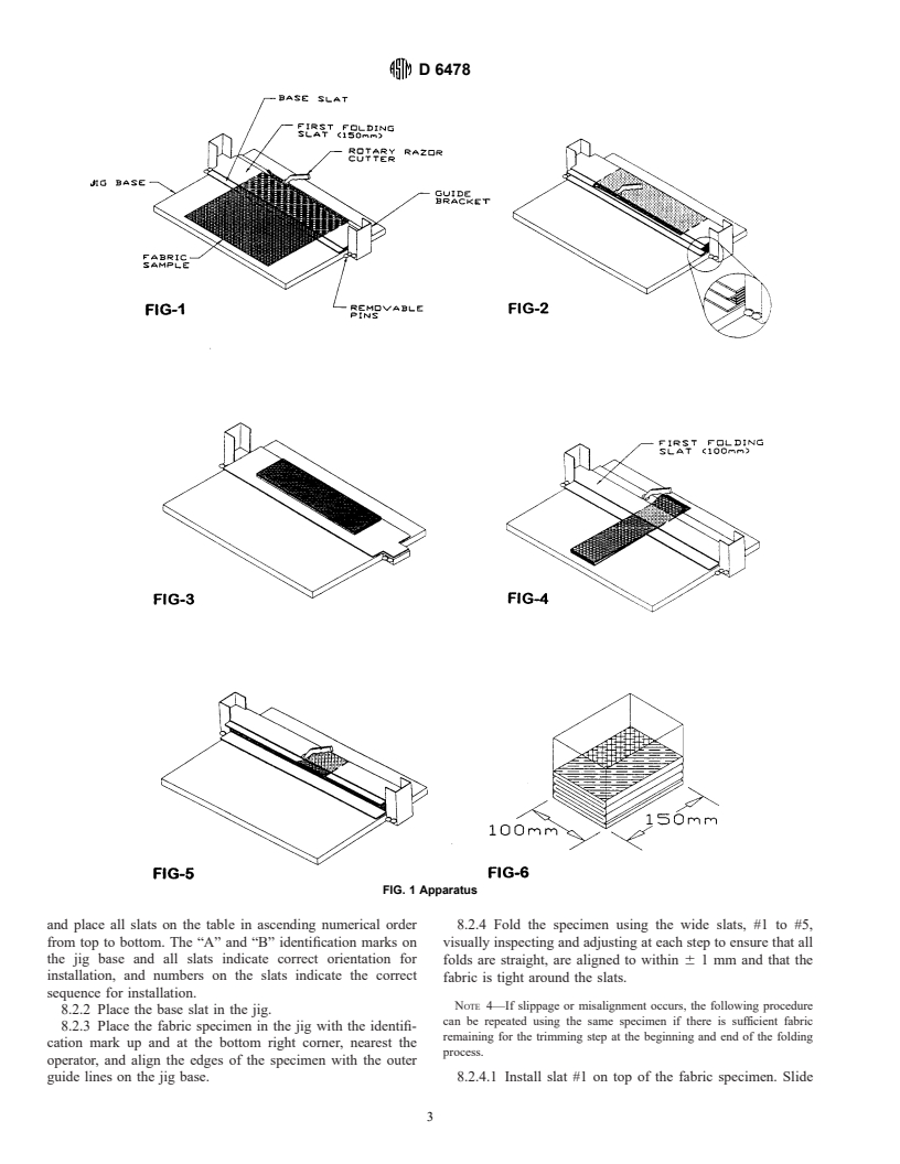 ASTM D6478-00 - Standard Test Method for Determining Specific Packability of Fabrics Used in Inflatable Restraints