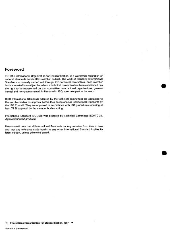 ISO 7556:1987 ISO 7556:1987 - Rape (colza) seeds with high erucic acid content -- Specification - Page 2 preview