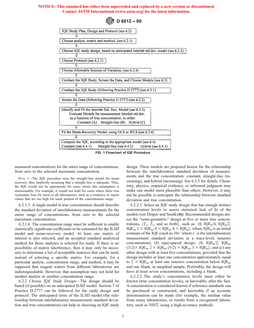 ASTM D6512-00 - Standard Practice for Interlaboratory Quantitation Estimate