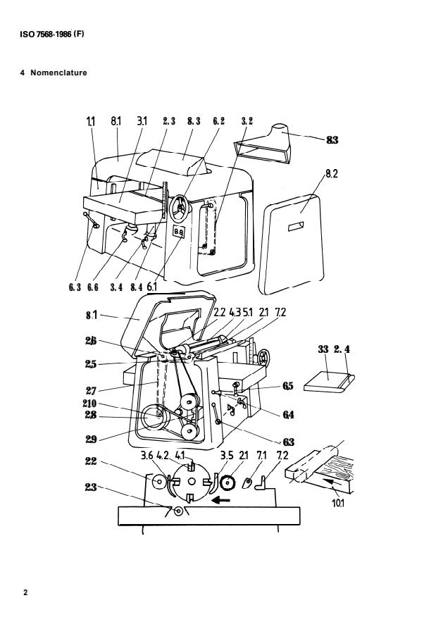 ISO 7568:1986 ISO 7568:1986 - Machines a bois -- Machines a raboter sur une face avec outil rotatif -- Nomenclature et conditions de réception - Page 4 preview