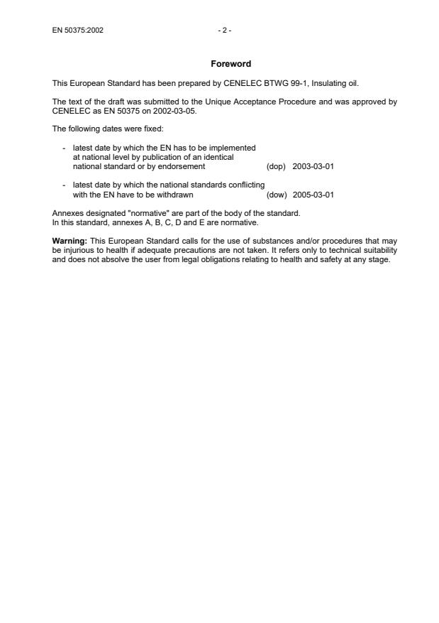 SIST EN 50375:2004 SIST EN 50375:2004 - Page 4 preview