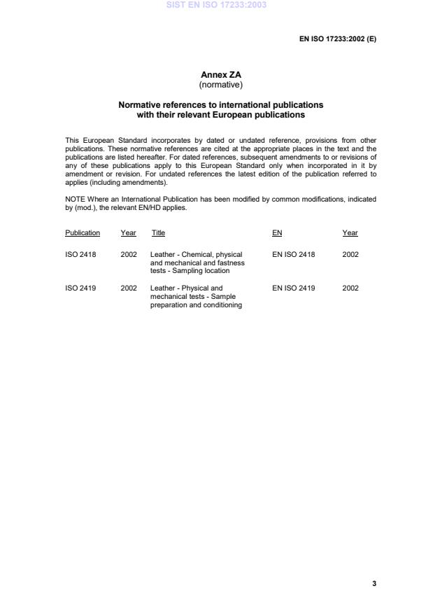 EN ISO 17233:2002 EN ISO 17233:2003 - Page 4 preview