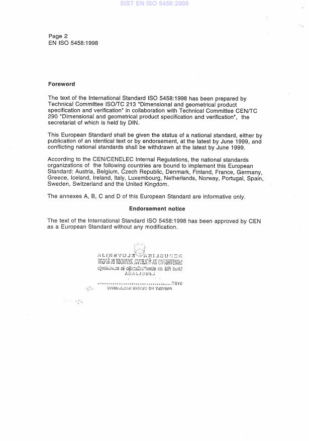EN ISO 5458:1998 EN ISO 5458:2000 - Page 4 preview