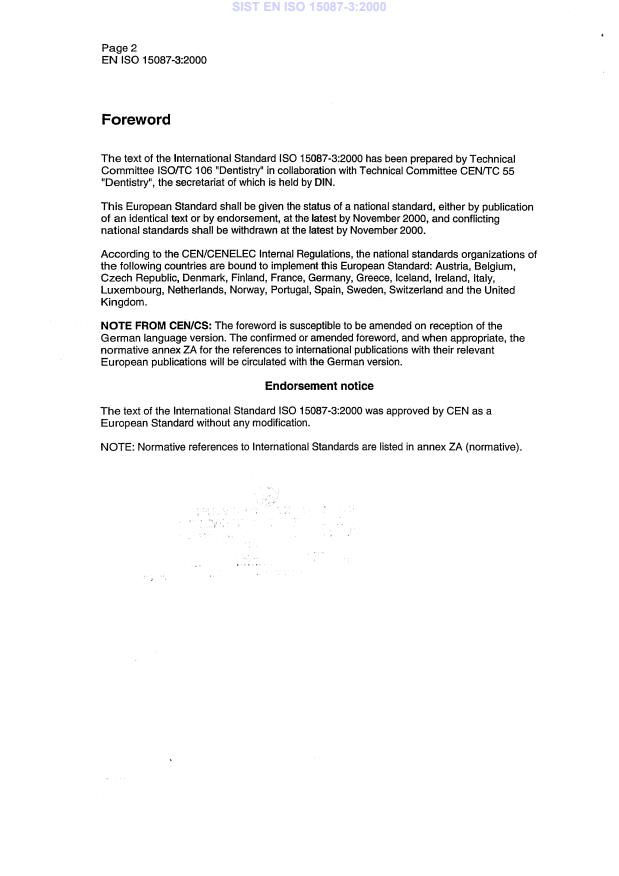 EN ISO 15087-3:2000 EN ISO 15087-3:2000 - Page 4 preview