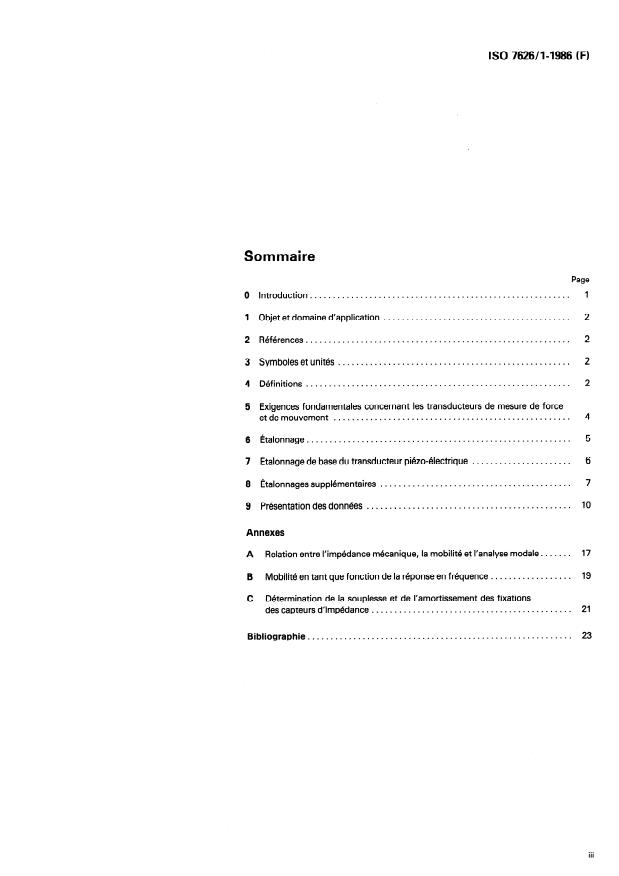 ISO 7626-1:1986 - Vibrations et chocs -- Détermination expérimentale de la mobilité mécanique