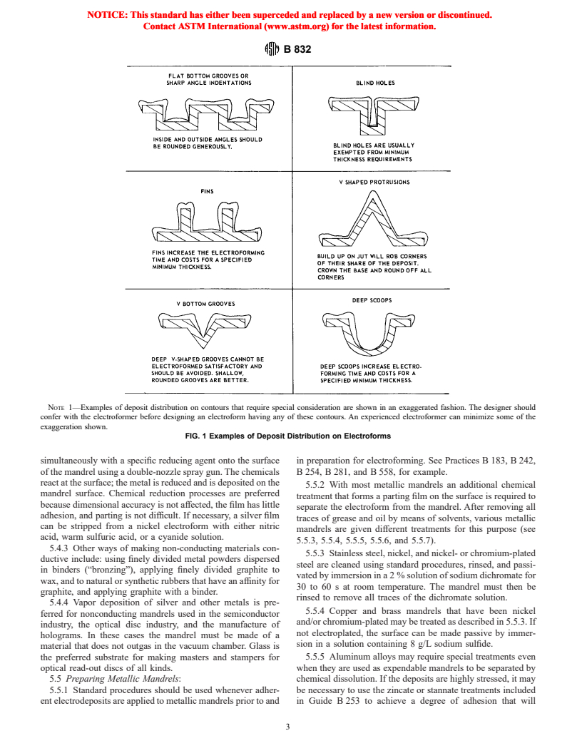 ASTM B832-93(1998) - Standard Guide for Electroforming with Nickel and Copper