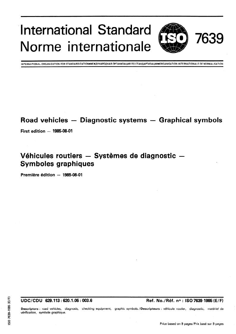 ISO 7639:1985