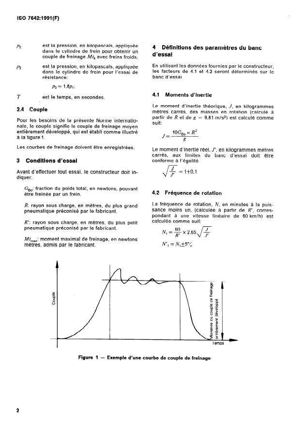 ISO 7642:1991 ISO 7642:1991 - Caravanes et remorques légeres -- Remorques des catégories 01 et 02 a freins a inertie -- Méthodes d'essai des freins sur banc a masse d'inertie - Page 4 preview