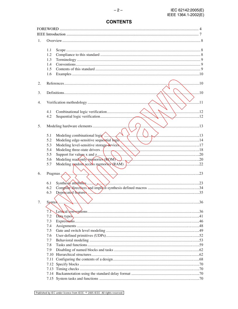 IEC 62142:2005 IEC 62142:2005 - Verilog (R) register transfer level synthesis
Released:6/27/2005 - Page 4 preview