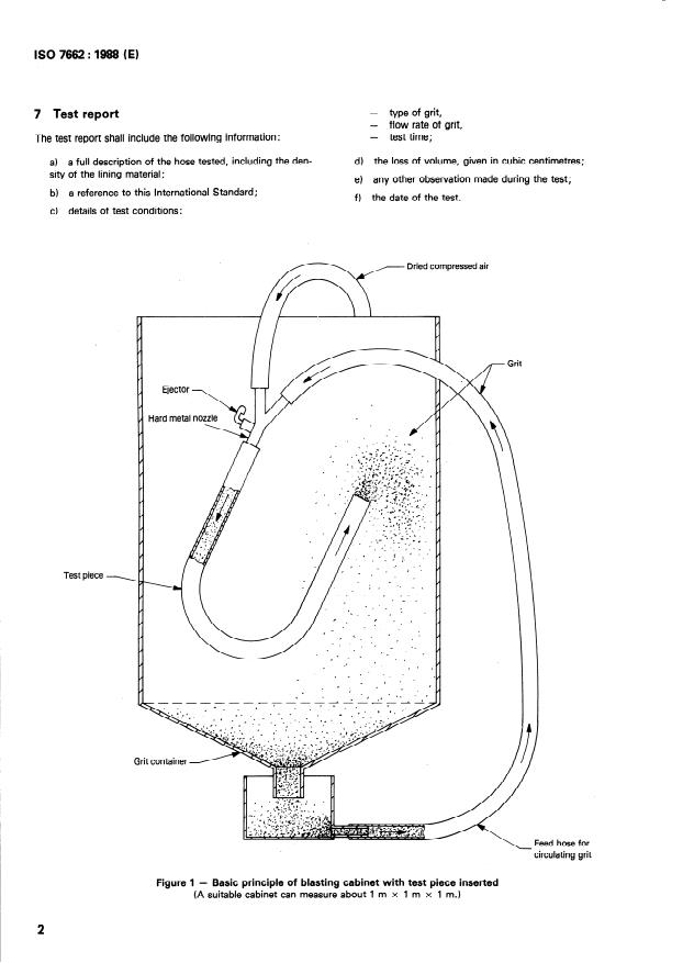 ISO 7662:1988 ISO 7662:1988 - Rubber and plastics hoses -- Determination of abrasion of lining - Page 4 preview