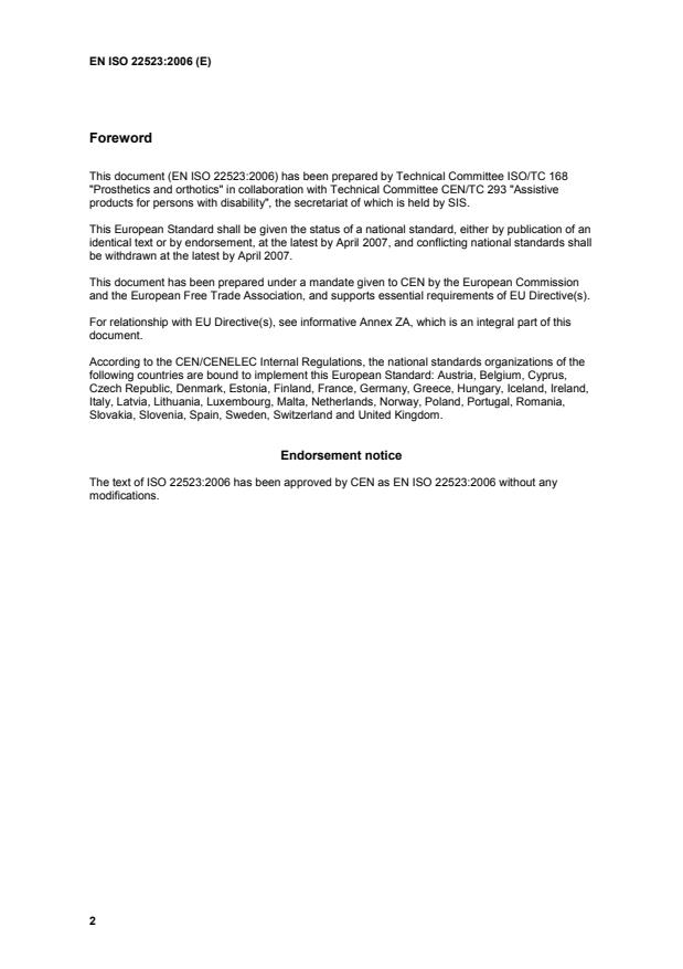 EN ISO 22523:2006 EN ISO 22523:2007 - Page 4 preview