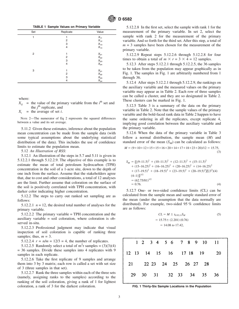 ASTM D6582-00 - Standard Guide for Ranked Set Sampling: Efficient Estimation of a Mean Concentration in Environmental Sampling