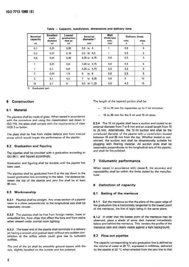 ISO 7713:1985 ISO 7713:1985 - Laboratory glassware -- Disposable serological pipettes - Page 4 preview