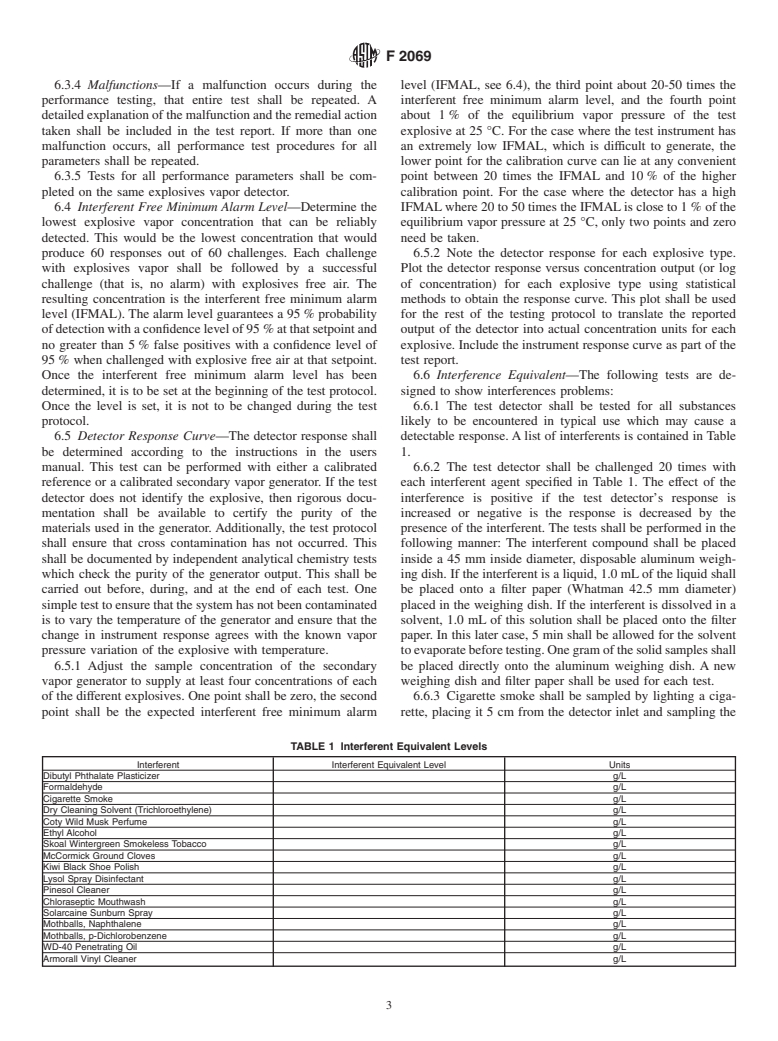 ASTM F2069-00 - Standard Practice for Evaluation of Explosives Vapor Detectors (Withdrawn 2009)