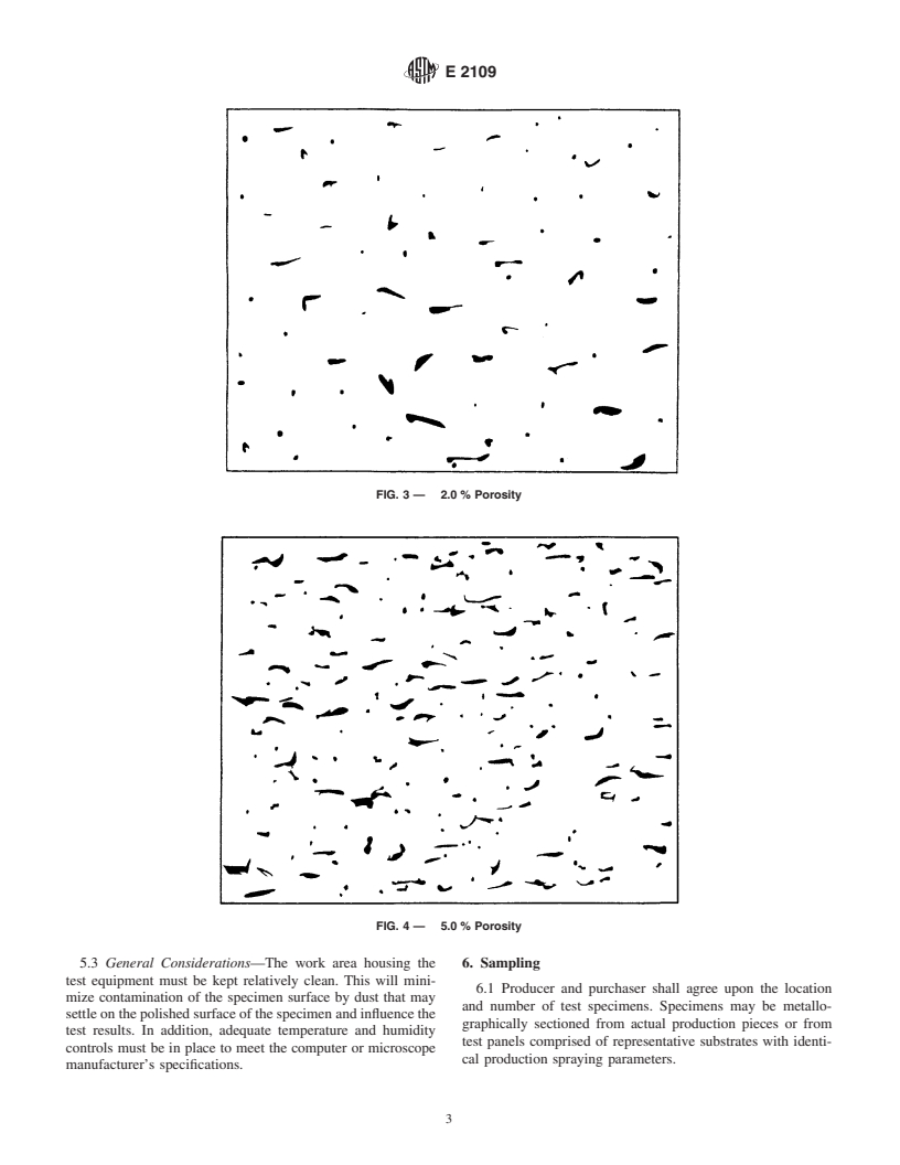 ASTM E2109-01 - Test Methods for Determining Area Percentage Porosity in Thermal Sprayed Coatings