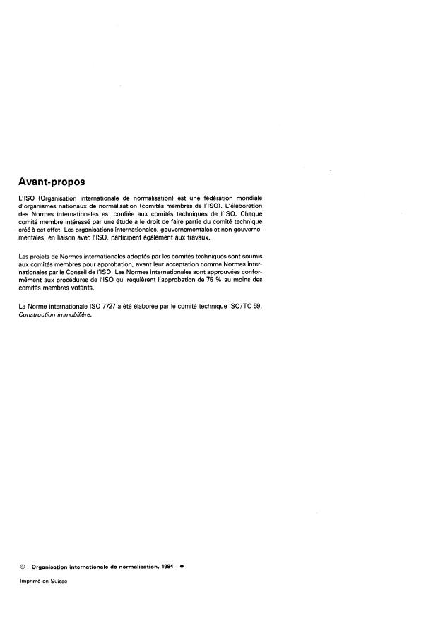 SIST ISO 7727:1996 ISO 7727:1984 - Joints dans le bâtiment -- Principes de jonction des composants de bâtiment -- Aptitude des joints a s'accommoder des écarts dimensionnels en cours de construction - Page 2 preview