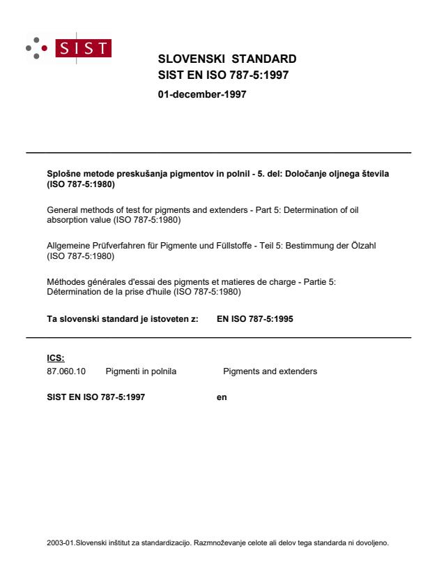 EN ISO 787-5:1997