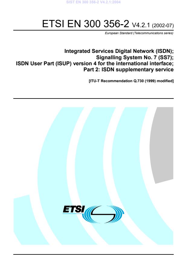 EN 300 356-2 V4.2.1:2004