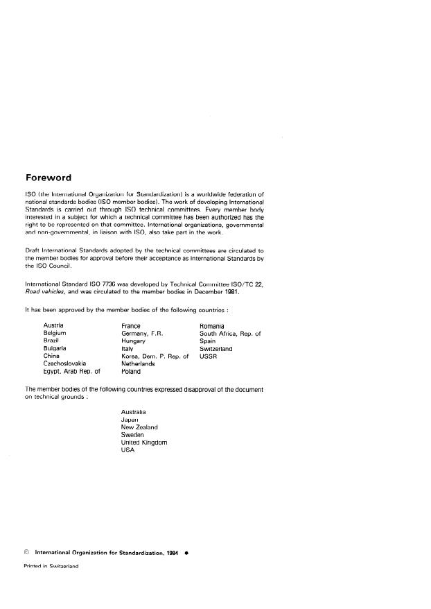 ISO 7736:1984 ISO 7736:1984 - Road vehicles -- Car radio for front installation -- Installation space including connections - Page 2 preview