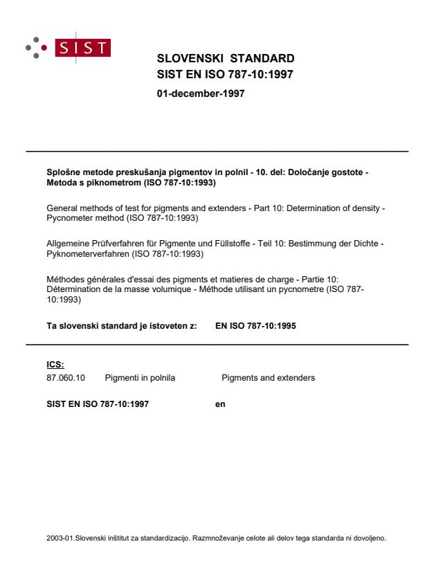 EN ISO 787-10:1997