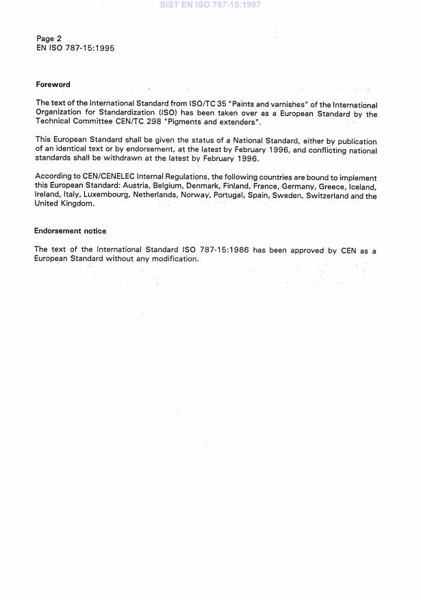 EN ISO 787-15:1995 EN ISO 787-15:1997 - Page 4 preview