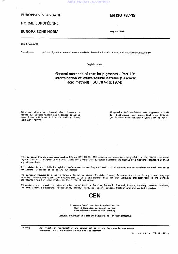 EN ISO 787-19:1997