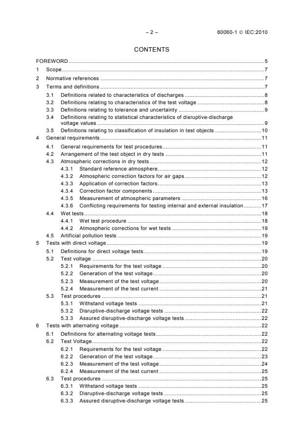 IEC 60060-1:2010 IEC 60060-1:2010 - High-voltage test techniques - Part 1: General definitions and test requirements - Page 4 preview
