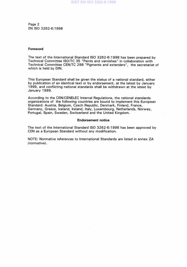 EN ISO 3262-6:1998 EN ISO 3262-6:1998 - Page 4 preview