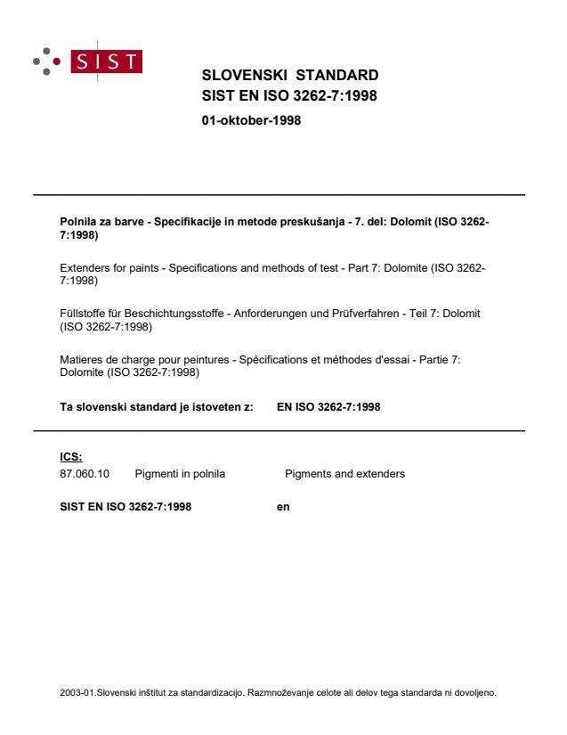 EN ISO 3262-7:1998