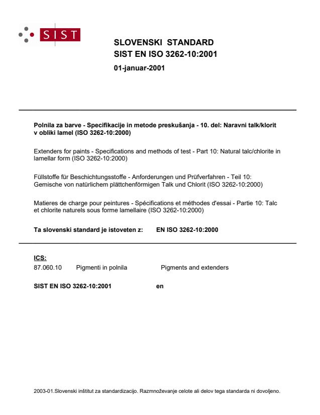 EN ISO 3262-10:2001