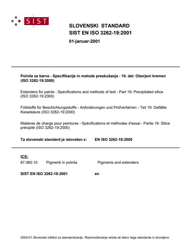 EN ISO 3262-19:2001